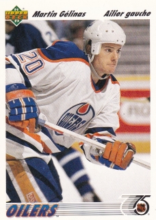 91-92 Upper Deck French - Martin GELINAS č. 266