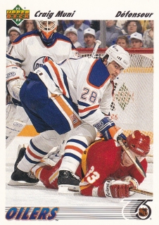 91-92 Upper Deck French - Craig MUNI č. 372