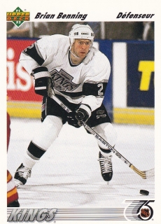 91-92 Upper Deck French - Brian BENNING č. 415