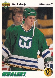 91-92 Upper Deck French - Mark GREIG č. 456
