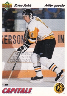 91-92 Upper Deck French - Brian SAKIC č. 461