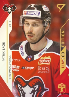 21-22 Tipos Extraliga - Patrik BAČÍK č. 298 GOLD x/15