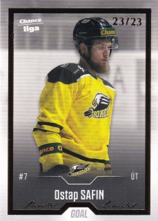 22-23 GOAL Cards - Ostap SAFIN č. 37 GOLD x/23