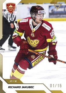 22-23 Tipos Extraliga - Richard JAKUBEC č. 305 GOLD x/15