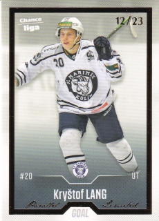 22-23 GOAL Cards - Kryštof LANG č. 324 GOLD x/23
