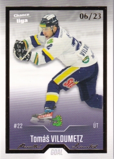 22-23 GOAL Cards - Tomáš VILDUMETZ č. 379 GOLD x/23