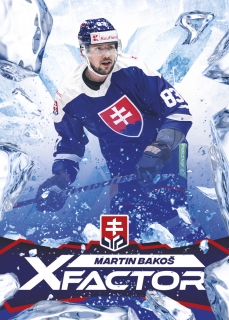 2023 Hokejové Slovensko - Martin BAKOŠ č. XF-09 X-Factor 3D