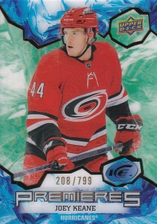 21-22 UD Ice - Joey KEANE č. 190 ICE PREMIERES GREEN x/799