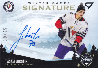 2023 Winter Games - Adam LUKOŠÍK č. WS1-AL SIGNATURE 39/65