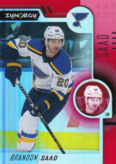22-23 UD Synergy - Brandon SAAD č. 10 RED BOUNTY
