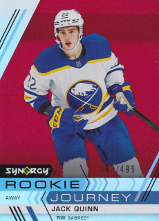 22-23 UD Synergy - Jack QUINN č. RJ-6 (RC) ROOKIE JOURNEY AWAY x/499