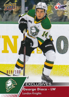 22-23 UD CHL - George DIACO č. 202 EXCLUSIVES x/100