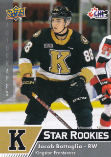 22-23 UD CHL - Jacob BATTAGLIA č. 385 STAR ROOKIES