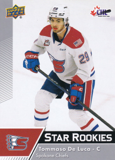 22-23 UD CHL - Tommaso De LUCA č. 390 STAR ROOKIES