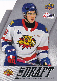 22-23 UD CHL - Adam FORTIER-GENDRON č. FD-33 FIRST DRAFT