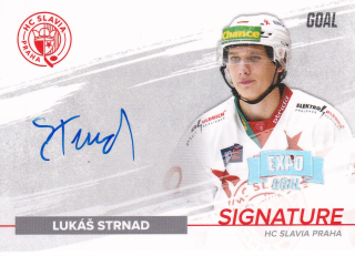 GOAL Cards EXPO - Lukáš STRNAD č. S-LD 22-23 SLAVIA SIGNATURE 1of5