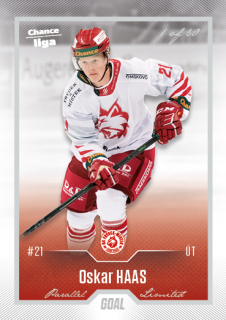 22-23 GOAL Cards - Oskar HAAS č. 137 SILVER x/60