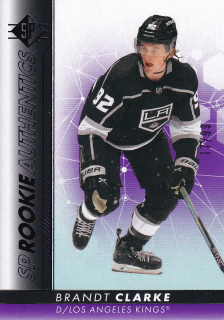 22-23 SP Hockey - Brandt CLARKE č. 139 (RC) SP ROOKIE AUTHENTIC PURPLE x/99