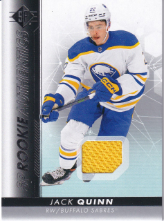 22-23 SP Hockey - Jack QUINN č. 114 SP ROOKIE AUTHENTICS JERSEY