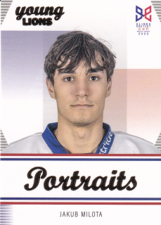 YOUNG LIONS U18 HLINKA/GRETZKY CUP 2023 - Jakub MILOTA č. P-2 PORTRAITS