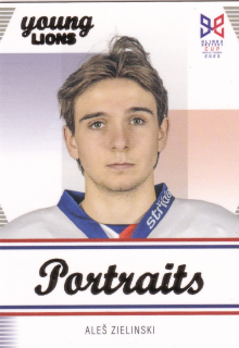 YOUNG LIONS U18 HLINKA/GRETZKY CUP 2023 - Aleš ZIELINSKI č. P-9 PORTRAITS