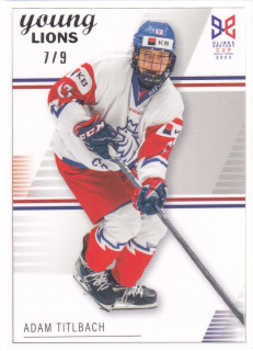 YOUNG LIONS U18 HLINKA/GRETZKY CUP 2023 - Adam TITLBACH č. 16 Frame White x/9