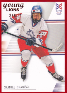 YOUNG LIONS U18 HLINKA/GRETZKY CUP 2023 - Samuel DRANČÁK č. 11 Frame Red x/6