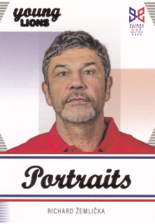 YOUNG LIONS U18 HLINKA/GRETZKY CUP 2023 - Richard ŽEMLIČKA č. P-25 PORTRAITS