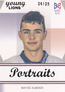 YOUNG LIONS U18 HLINKA/GRETZKY CUP 2023 - Matyáš HUMENÍK č. P-12 PORTRAITS Rainbow x/39