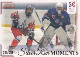 YOUNG LIONS U18 HLINKA/GRETZKY CUP 2023 - Sikora proti USA skóroval a asistoval č. SRM-06 Silver Run Moments Rainbow x/39