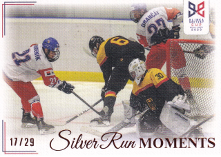 YOUNG LIONS U18 HLINKA/GRETZKY CUP 2023 - Německý brankář čelil 41 českým střelám č. SRM-19 Silver Run Moments Canvas x/29