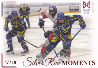 YOUNG LIONS U18 HLINKA/GRETZKY CUP 2023 - Kos bojuje se Švédem Perssonem č. SRM-34 Silver Run Moments Canvas x/29