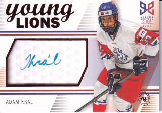 YOUNG LIONS U18 HLINKA/GRETZKY CUP 2023 - Adam KRÁL č. S-8 AUTOGRAPH x/29