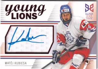 YOUNG LIONS U18 HLINKA/GRETZKY CUP 2023 - Matěj KUBIESA č. S-18 AUTOGRAPH x/29