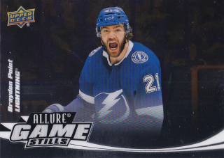 22-23 UD Allure - Brayden POINT č. GS-10 GAME STILLS