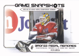 Bronze Medail Memories 1993 30th Anniversary - Petr BŘÍZA č. GS-09 Game Snapshots Platinum x/50