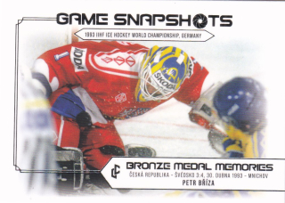 Bronze Medail Memories 1993 30th Anniversary - Petr BŘÍZA č. GS-10 Game Snapshots Platinum x/50