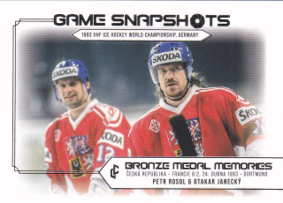 Bronze Medail Memories 1993 30th Anniversary - Petr ROSOL & Otakar JANECKÝ č. GS-19 Game Snapshots Platinum x/50
