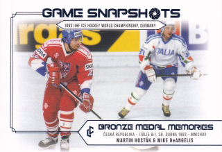 Bronze Medail Memories 1993 30th Anniversary - Martin HOSTÁK & Mike DeANGELIS č. GS-16 Game Snapshots Blue x/15