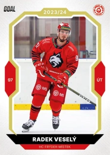 23-24 GOAL Cards - Radek VESELÝ č. 322 GOLD 1of20