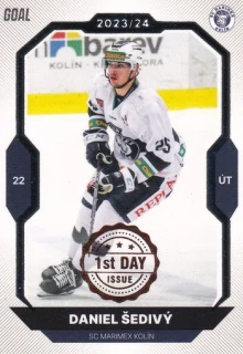 23-24 GOAL Cards - Daniel ŠEDIVÝ č. 356 1st day issue