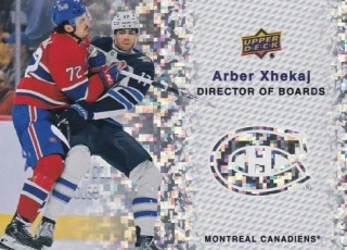 23-24 Upper Deck S2 - Arber XHEKAJ č. DB-10 DIRECTOR OF BOARDS SPARKLE