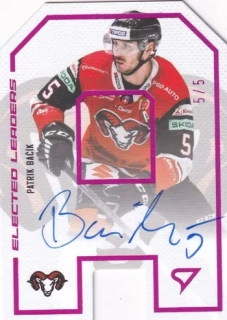 23-24 Tipos Extraliga - Patrik BAČÍK č. ELS-PB PINK AUTO 5/5