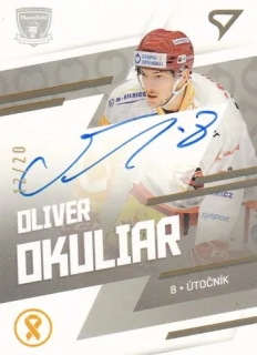 O kapku lepší hokej 2024 - Oliver OKULIAR č. KNS-OO SIGNATURE 12/20