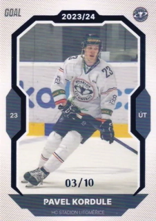 23-24 GOAL Cards - Pavel KORDULE č. 276 BLUE x/10