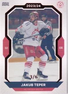 23-24 GOAL Cards - Jakub TEPER č. 315 RED x/6