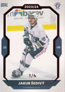 23-24 GOAL Cards - Jakub ŠEDIVÝ č. 347 RED x/6