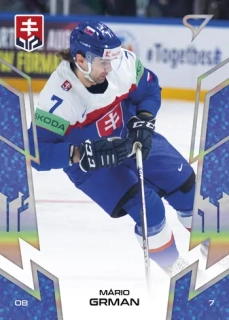 2024 Hokejové Slovensko - Mário GRMAN č. 13 BLUE