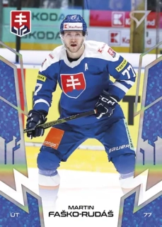 2024 Hokejové Slovensko - Martin FAŠKO-RUDÁŠ č. 30 BLUE