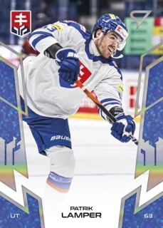 2024 Hokejové Slovensko - Patrik LAMPER č. 42 BLUE